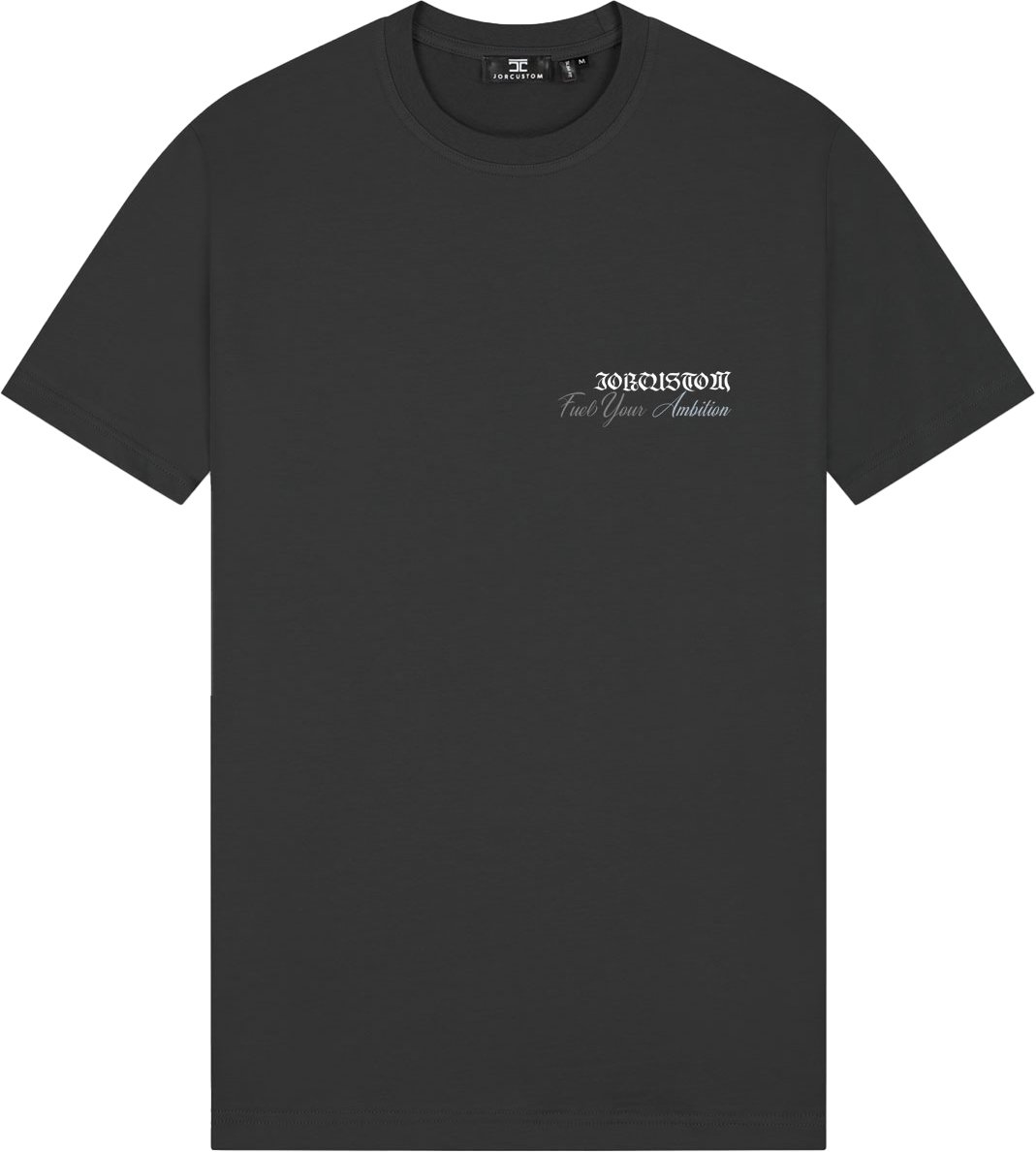 JORCUSTOM Ambition Slim Fit T-Shirt DarkGrey Grijs