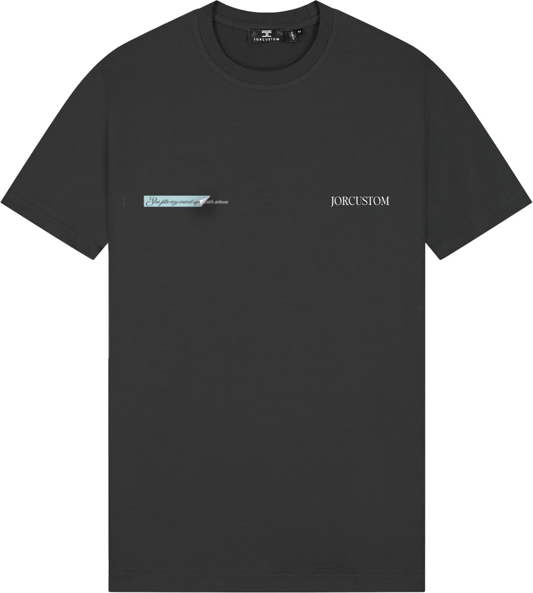 JORCUSTOM AngelTwo Slim Fit T-Shirt DarkGrey Grijs