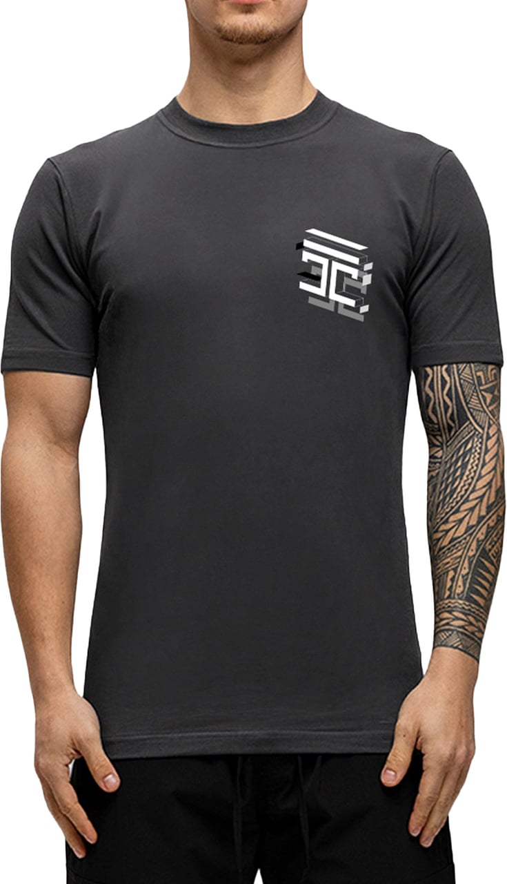 JORCUSTOM Assembly Slim Fit T-Shirt DarkGrey Grijs