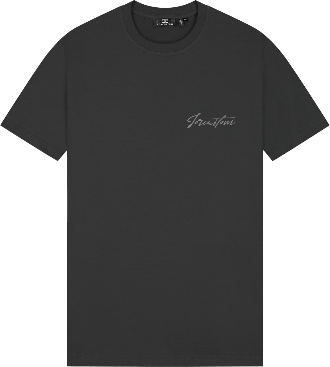JORCUSTOM NewStand Slim Fit T-Shirt DarkGrey Grijs