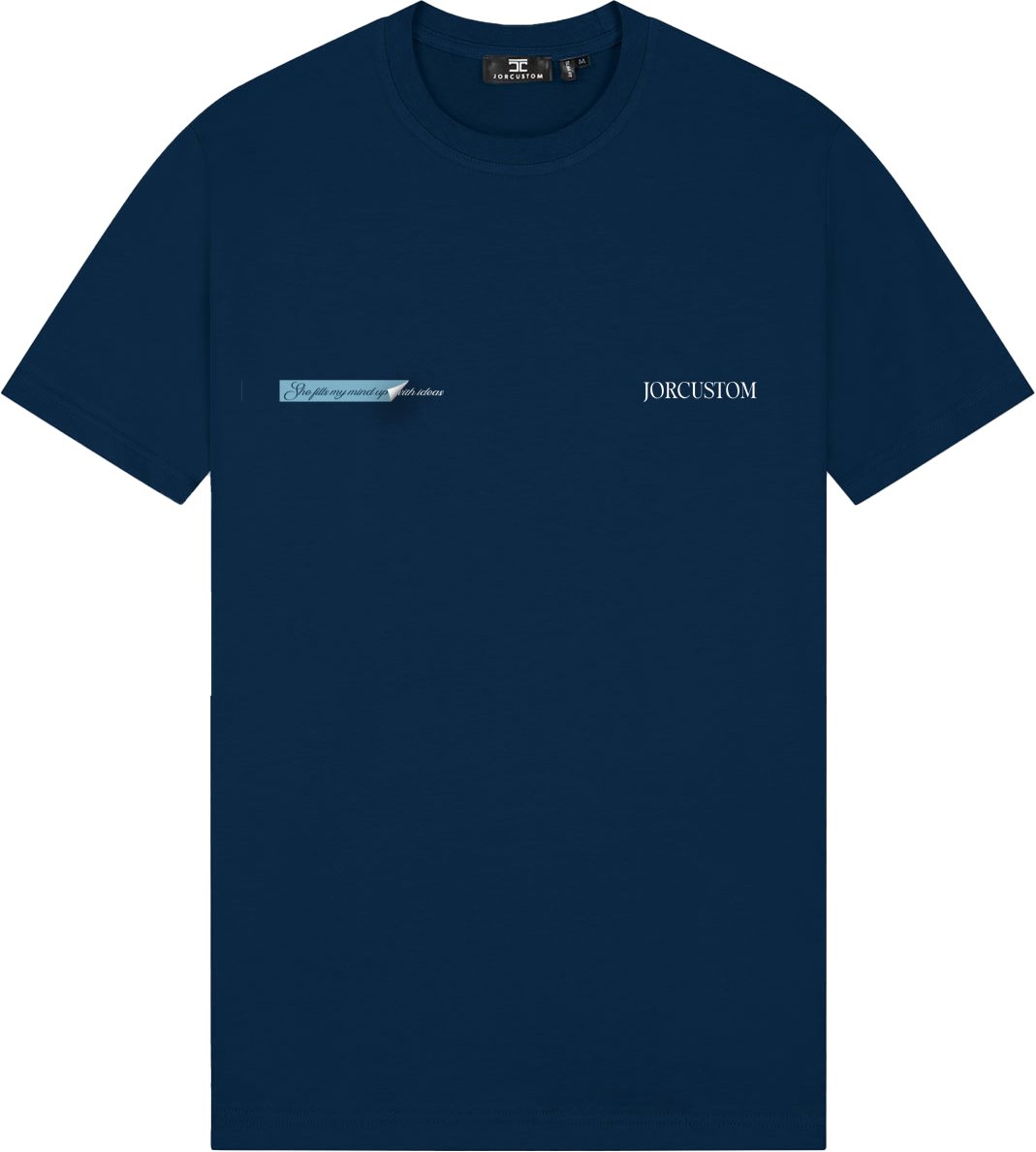 JORCUSTOM AngelTwo Slim Fit T-Shirt Navy Blauw