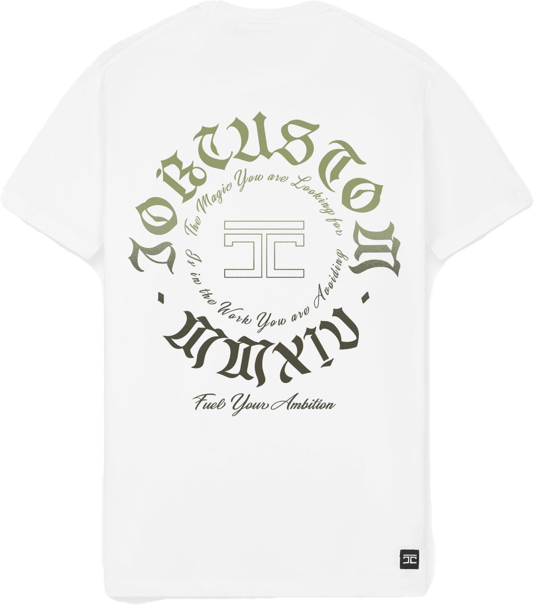 JORCUSTOM Ambition Slim Fit T-Shirt White Wit