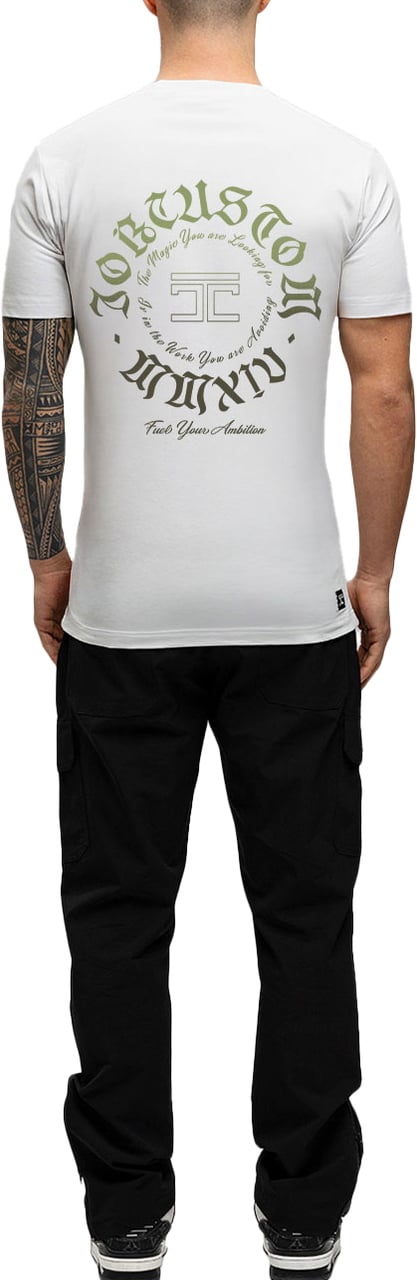 JORCUSTOM Ambition Slim Fit T-Shirt White Wit