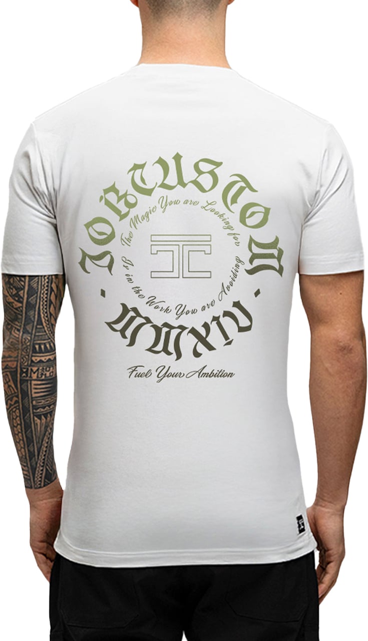 JORCUSTOM Ambition Slim Fit T-Shirt White Wit