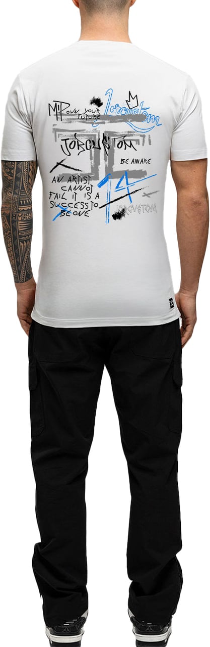 JORCUSTOM Artist Slim Fit T-Shirt White Wit