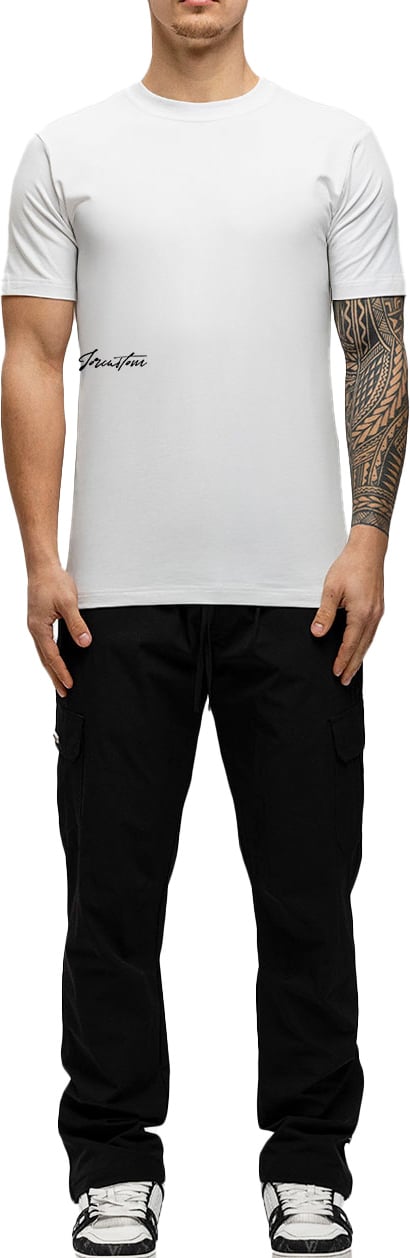 JORCUSTOM Outline Slim Fit T-Shirt White Wit