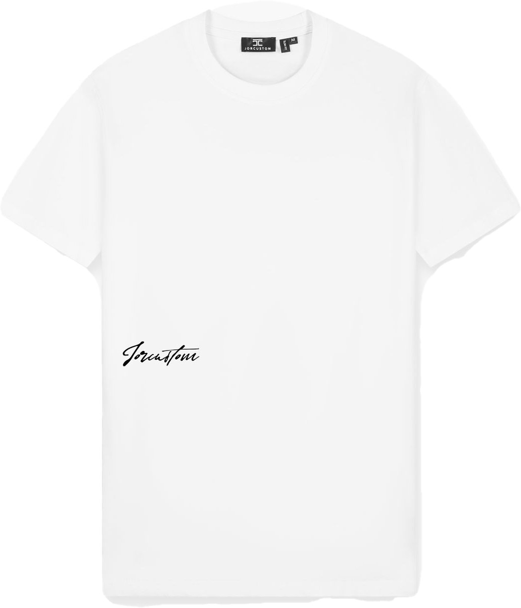 JORCUSTOM Outline Slim Fit T-Shirt White Wit