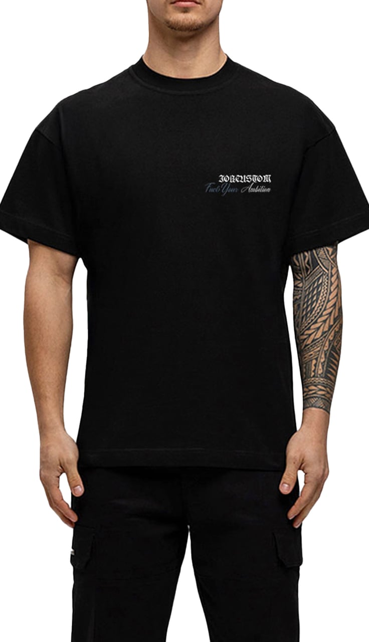 JORCUSTOM Ambition Loose Fit T-Shirt Black Zwart