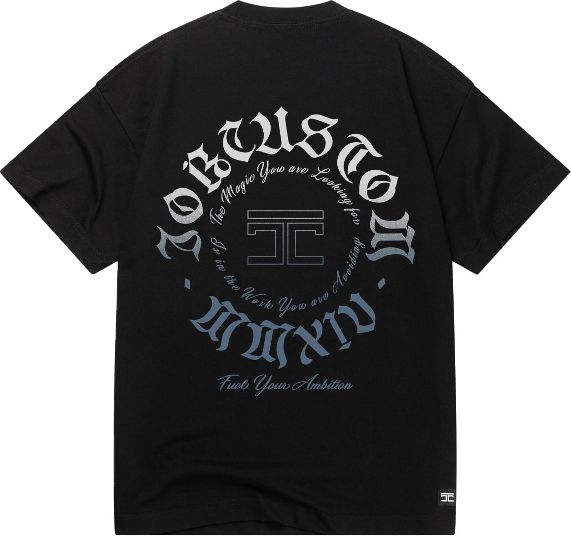JORCUSTOM Ambition Loose Fit T-Shirt Black Zwart