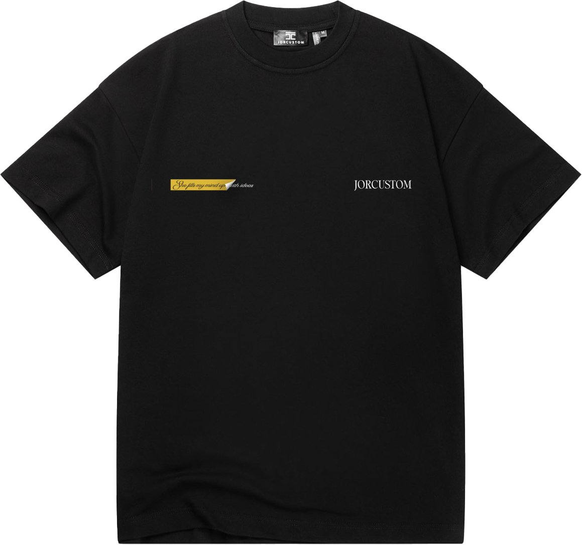 JORCUSTOM AngelTwo Loose Fit T-Shirt Black Zwart