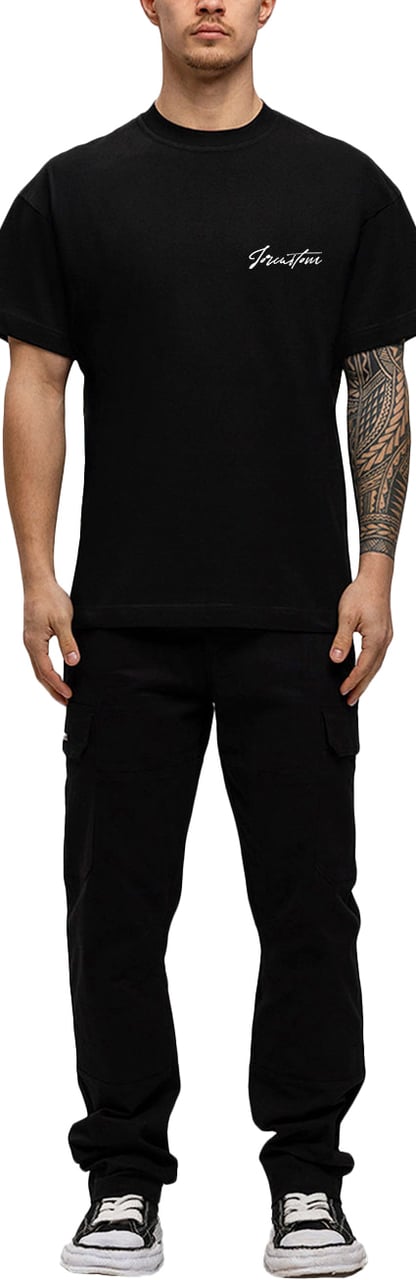 JORCUSTOM NewStand Slim Fit T-Shirt Antracite Zwart
