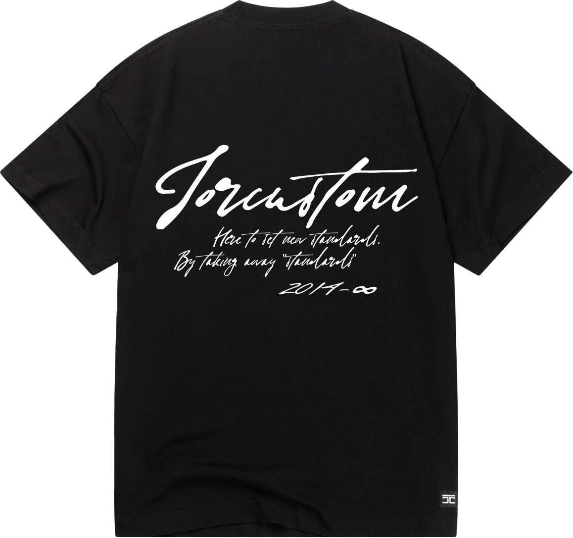 JORCUSTOM NewStand Slim Fit T-Shirt Antracite Zwart