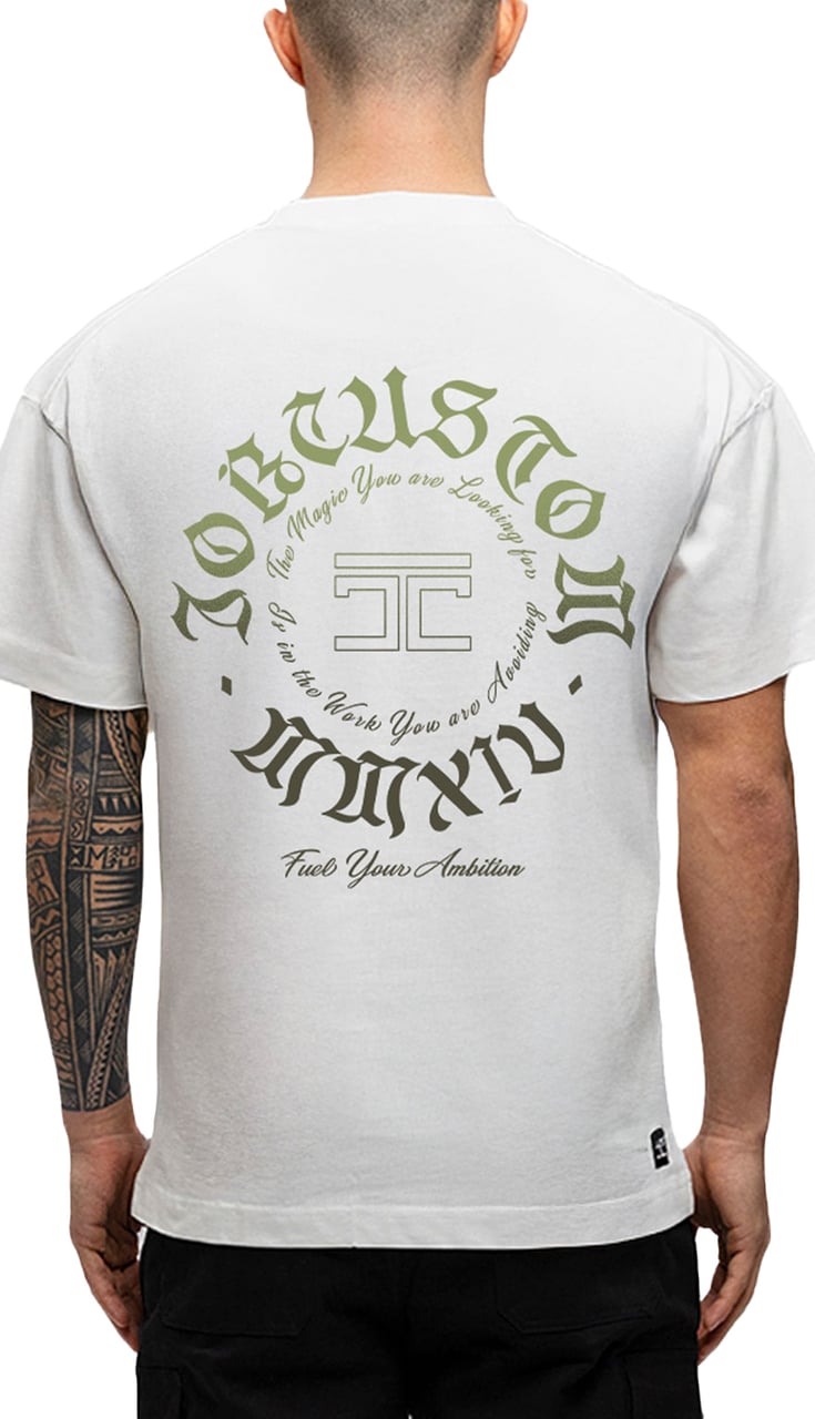 JORCUSTOM Ambition Loose Fit T-Shirt White Wit