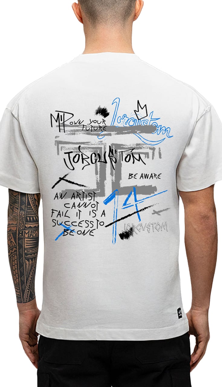 JORCUSTOM Artist Loose Fit T-Shirt White Wit