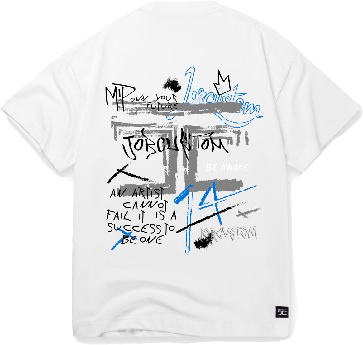 JORCUSTOM Artist Loose Fit T-Shirt White Wit