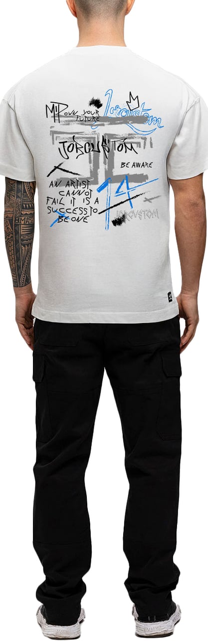 JORCUSTOM Artist Loose Fit T-Shirt White Wit