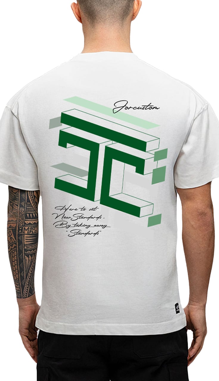 JORCUSTOM Assembly Loose Fit T-Shirt White Wit