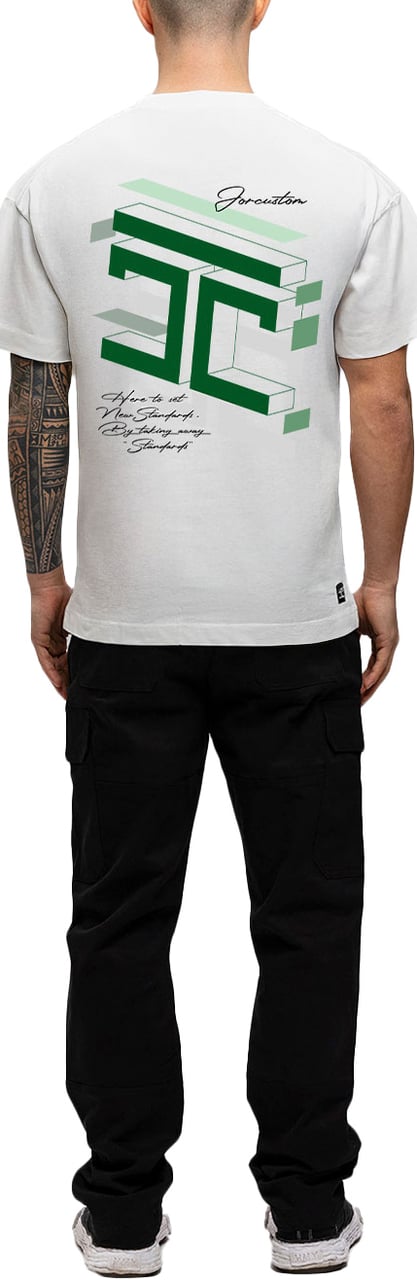 JORCUSTOM Assembly Loose Fit T-Shirt White Wit