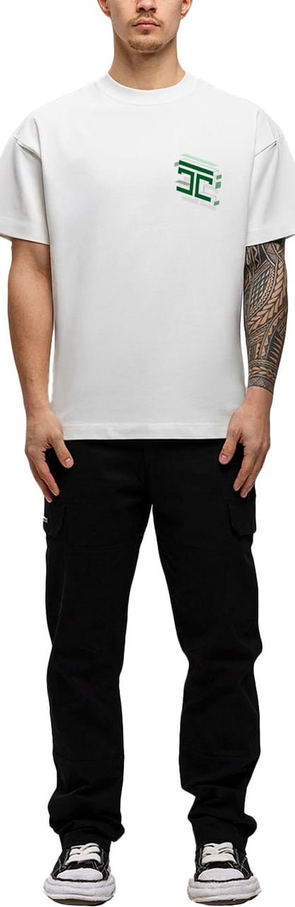JORCUSTOM Assembly Loose Fit T-Shirt White Wit