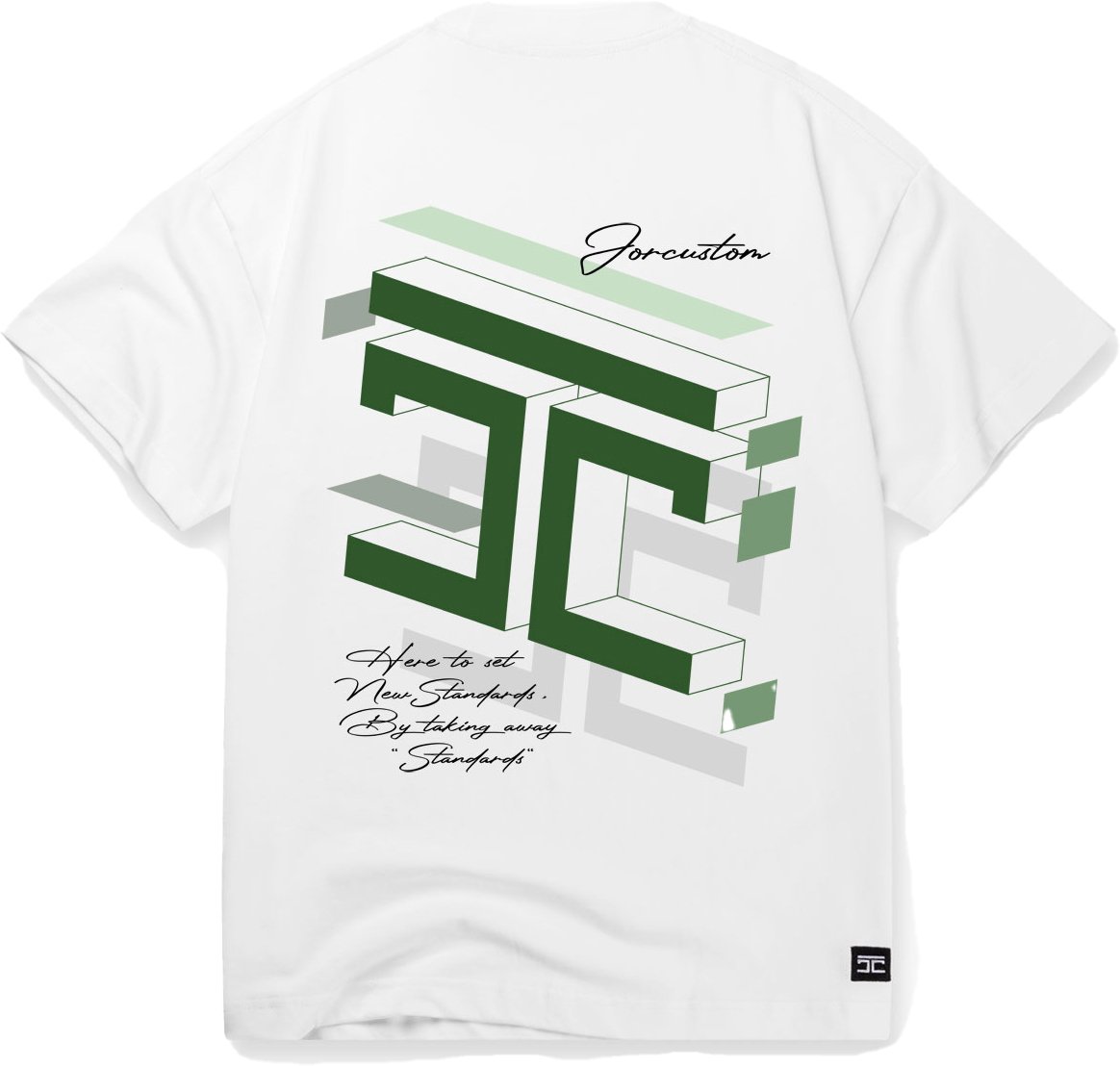 JORCUSTOM Assembly Loose Fit T-Shirt White Wit