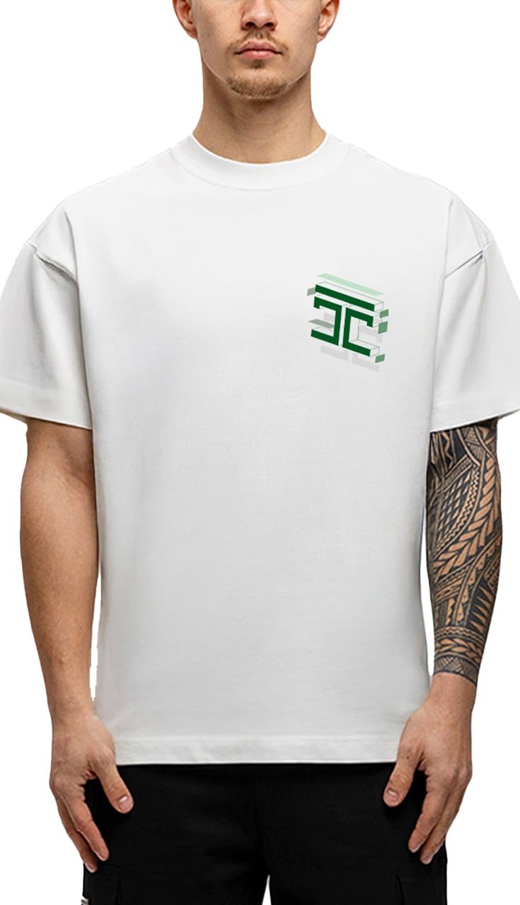 JORCUSTOM Assembly Loose Fit T-Shirt White Wit