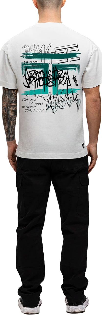 JORCUSTOM Graffiti Loose Fit T-Shirt White Wit