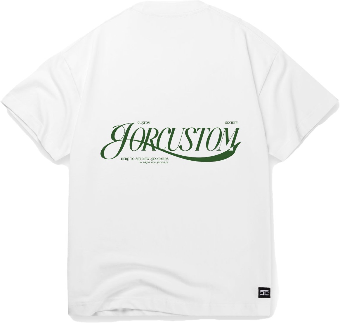 JORCUSTOM Script Loose Fit T-Shirt White Wit