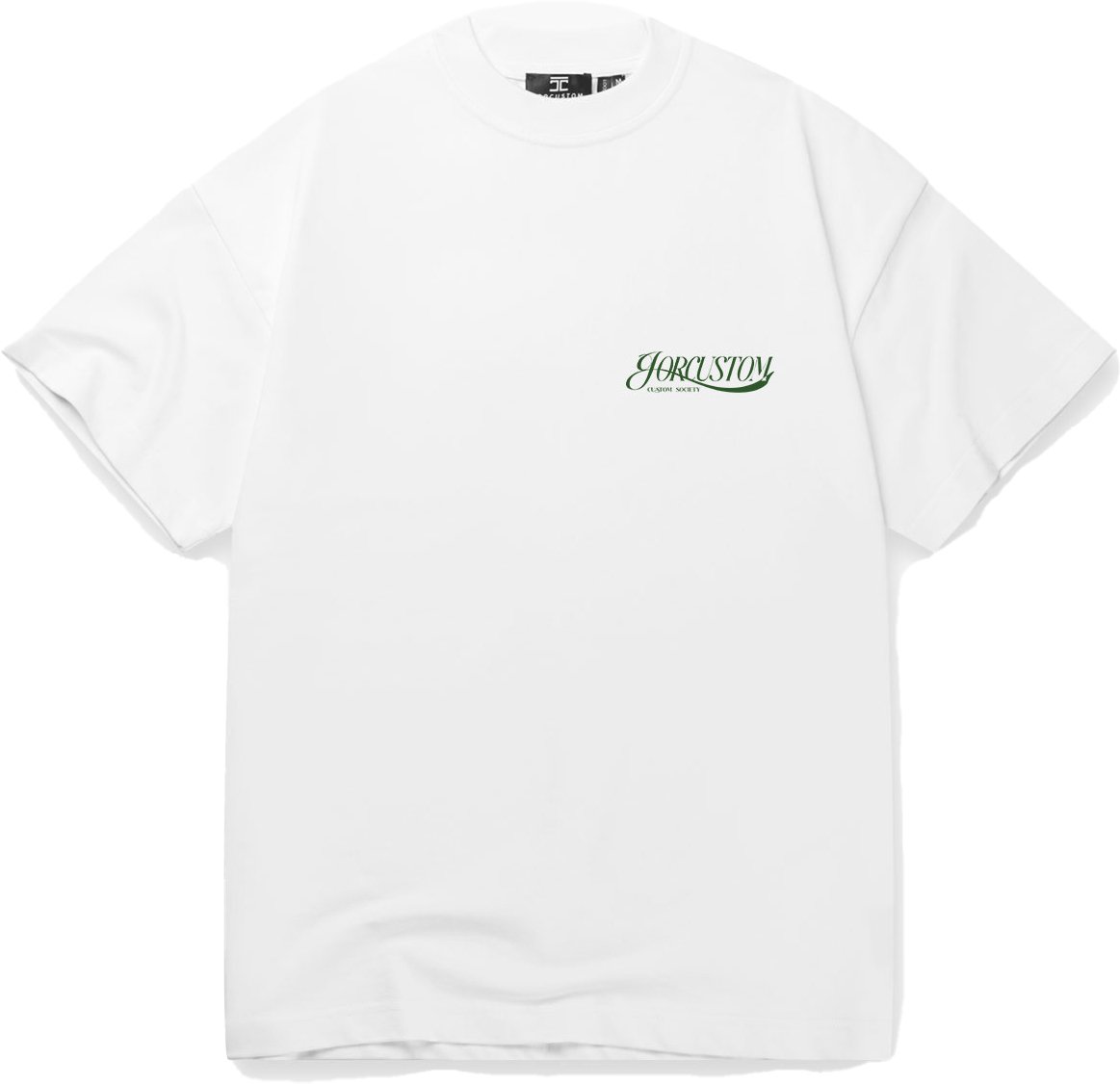 JORCUSTOM Script Loose Fit T-Shirt White Wit