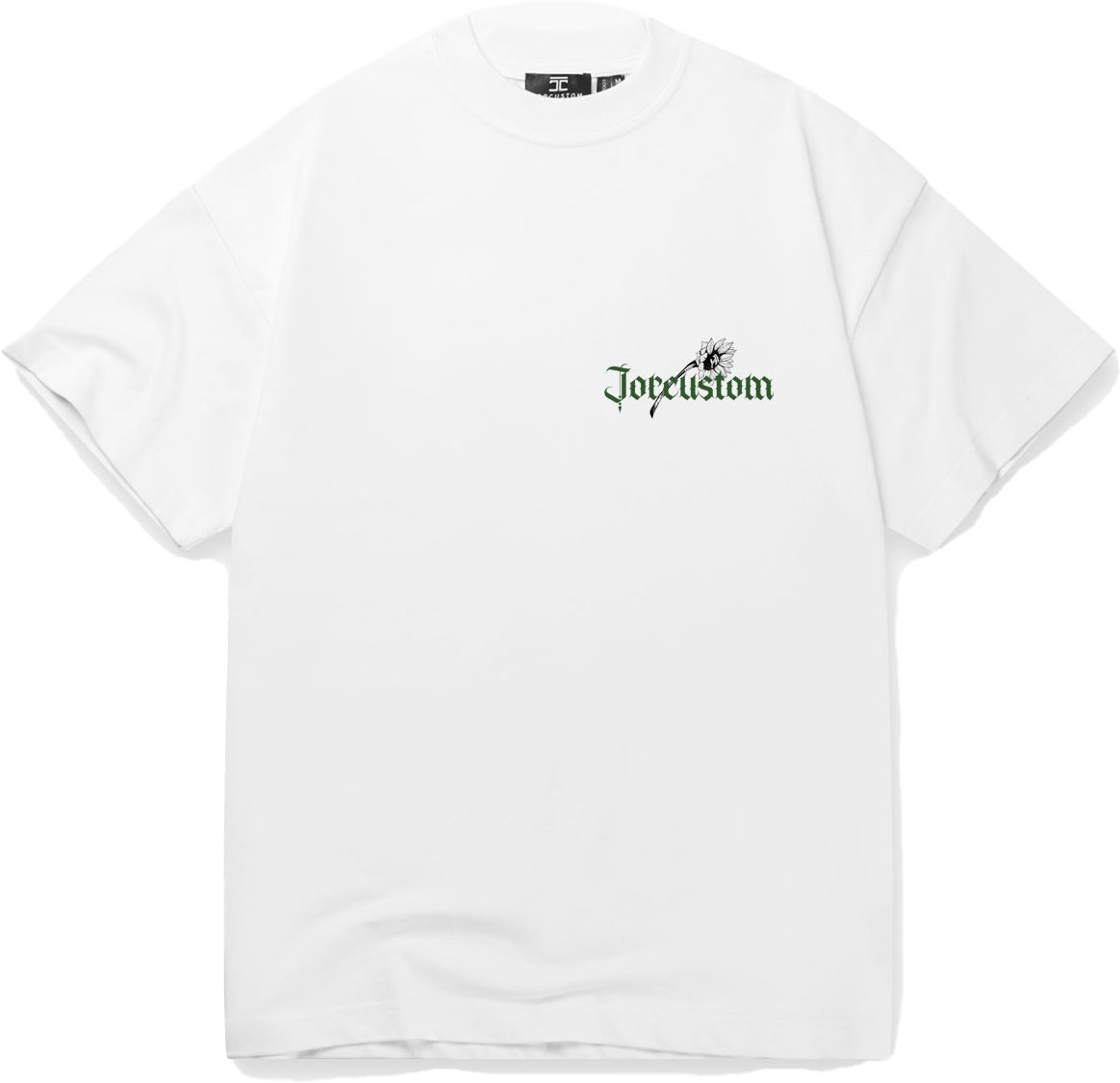 JORCUSTOM Sunflower Loose Fit T-Shirt White Wit