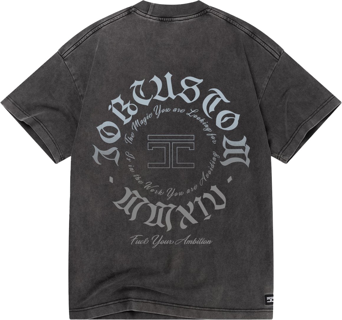 JORCUSTOM Ambition Loose Fit T-Shirt AcidGrey Grijs