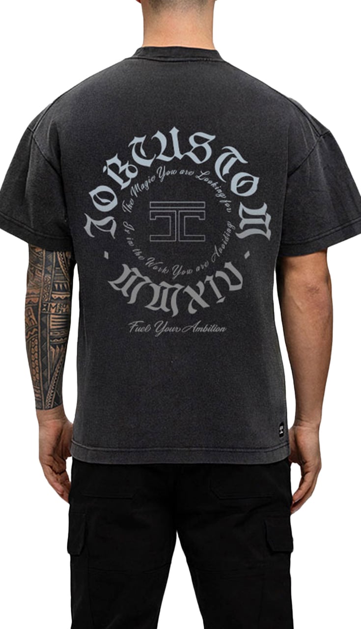 JORCUSTOM Ambition Loose Fit T-Shirt AcidGrey Grijs