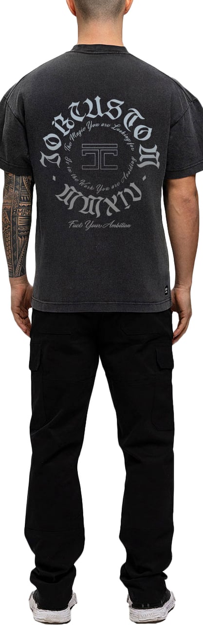JORCUSTOM Ambition Loose Fit T-Shirt AcidGrey Grijs
