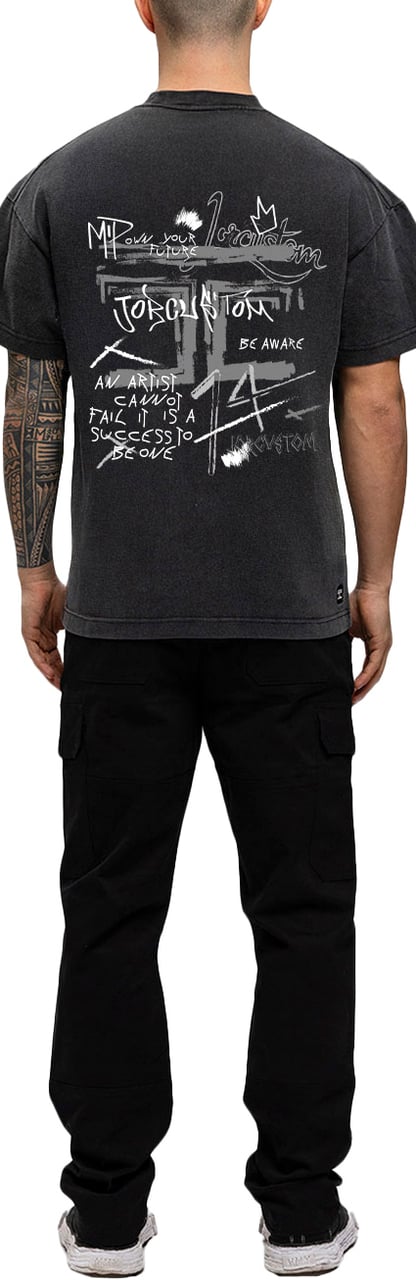 JORCUSTOM Artist Loose Fit T-Shirt AcidGrey Grijs