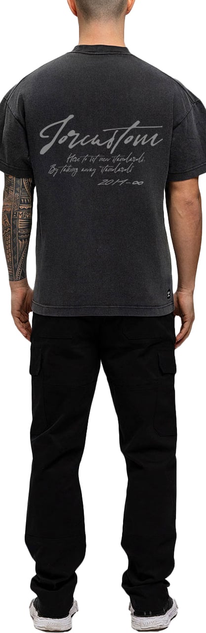 JORCUSTOM NewStand Loose Fit T-Shirt AcidGrey Grijs
