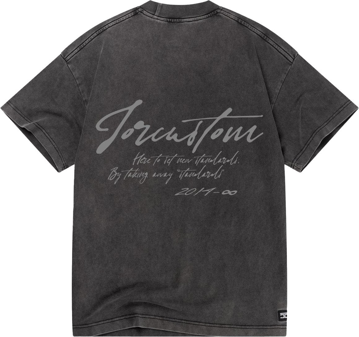 JORCUSTOM NewStand Loose Fit T-Shirt AcidGrey Grijs