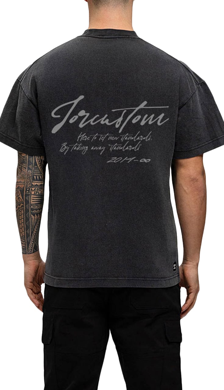JORCUSTOM NewStand Loose Fit T-Shirt AcidGrey Grijs