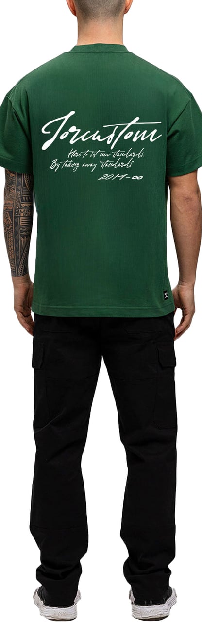 JORCUSTOM NewStand Loose Fit T-Shirt Green Groen