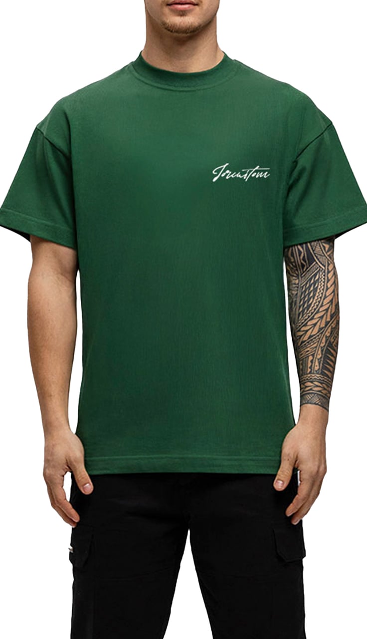 JORCUSTOM NewStand Loose Fit T-Shirt Green Groen