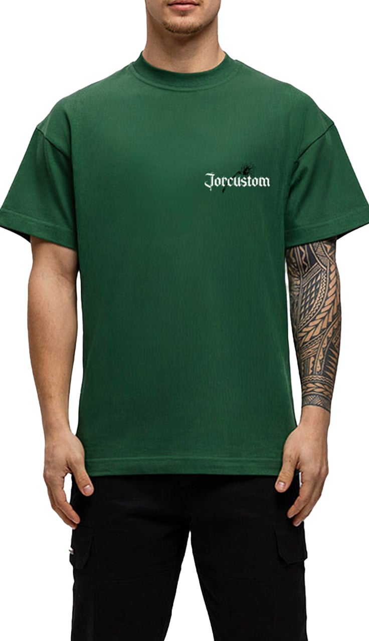 JORCUSTOM Sunflower Loose Fit T-Shirt Green Groen
