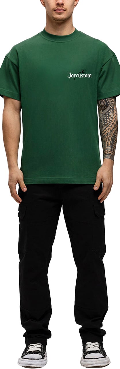 JORCUSTOM Sunflower Loose Fit T-Shirt Green Groen