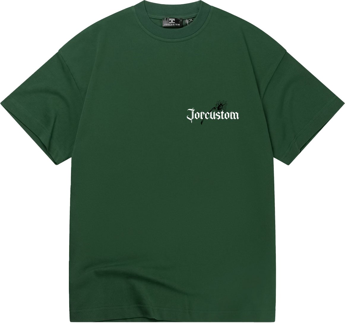 JORCUSTOM Sunflower Loose Fit T-Shirt Green Groen
