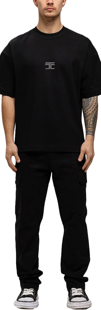 JORCUSTOM Artist Oversized T-Shirt Black Zwart