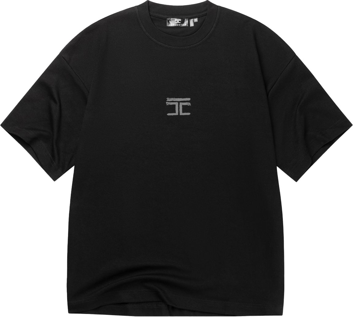 JORCUSTOM Artist Oversized T-Shirt Black Zwart