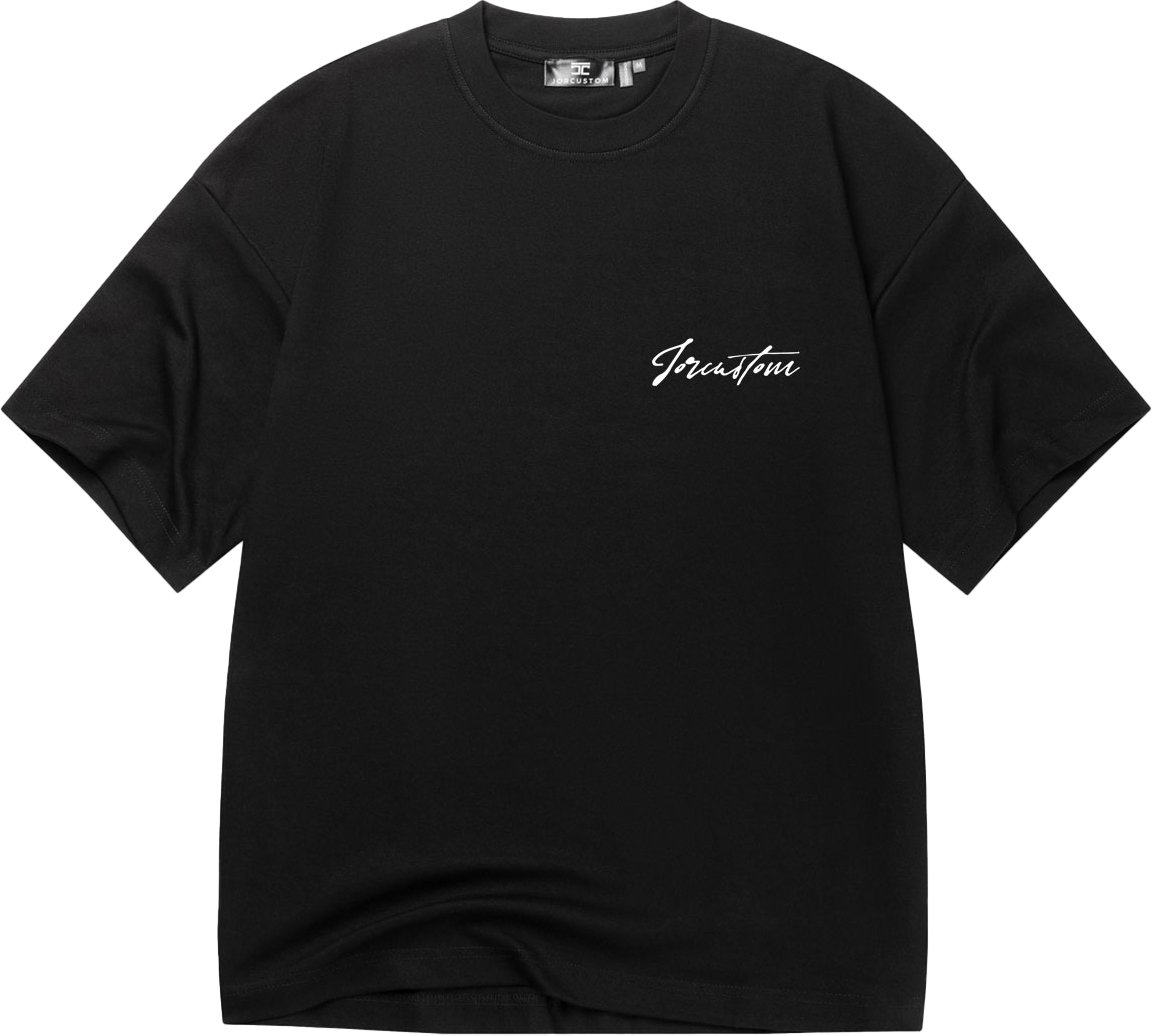 JORCUSTOM NewStand Slim Fit T-Shirt Antracite Zwart