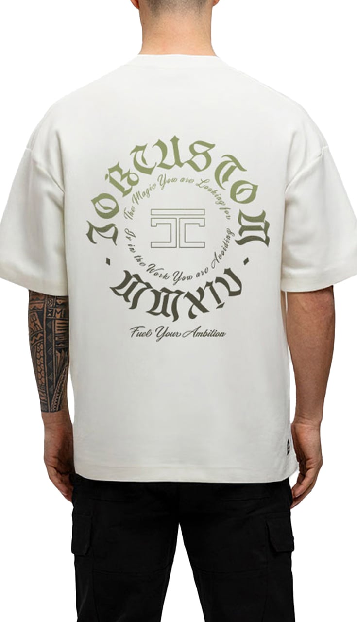 JORCUSTOM Ambition Oversized T-Shirt White Wit