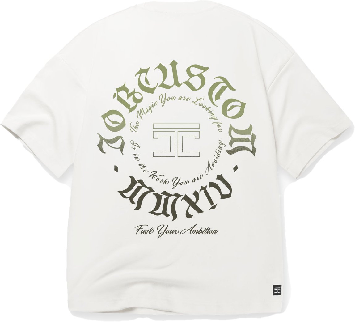 JORCUSTOM Ambition Oversized T-Shirt White Wit