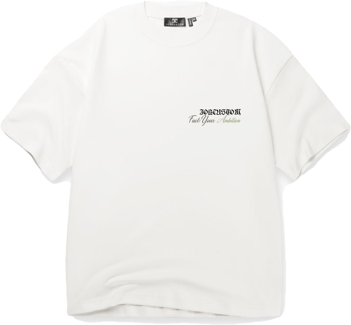 JORCUSTOM Ambition Oversized T-Shirt White Wit