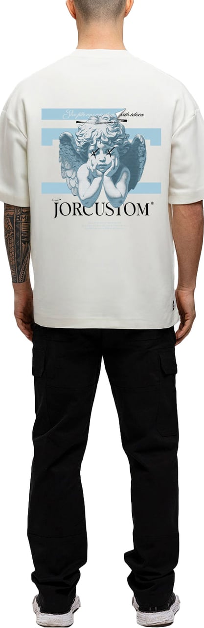 JORCUSTOM AngelTwo Oversized T-Shirt White Wit