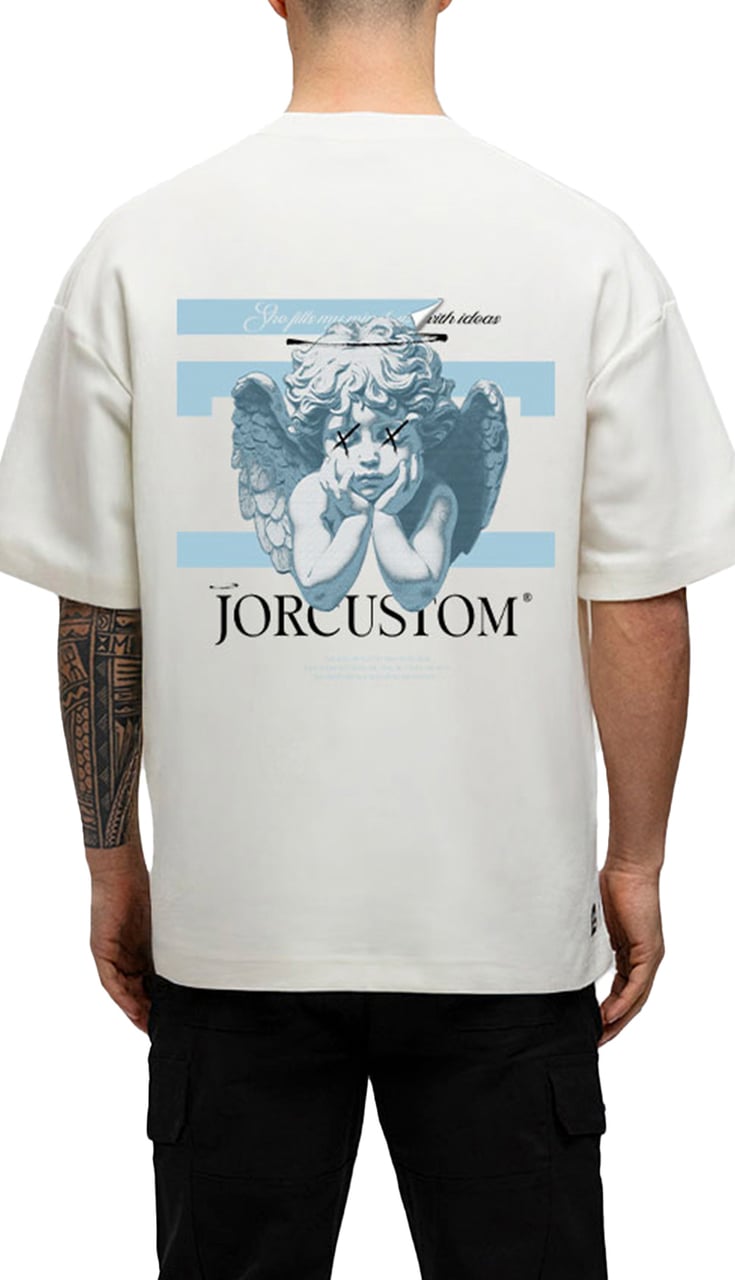JORCUSTOM AngelTwo Oversized T-Shirt White Wit