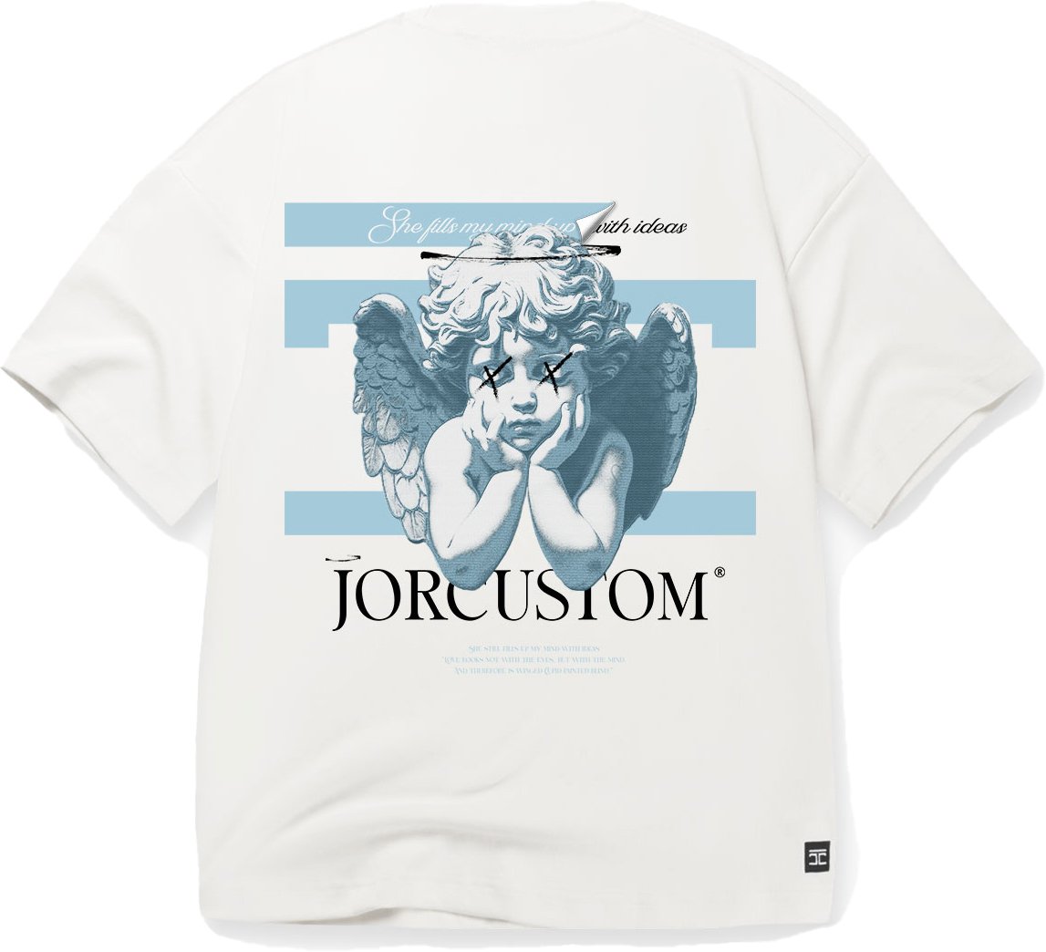 JORCUSTOM AngelTwo Oversized T-Shirt White Wit